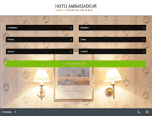 Tablet Screenshot of hotel-ambassadeur-paris.com